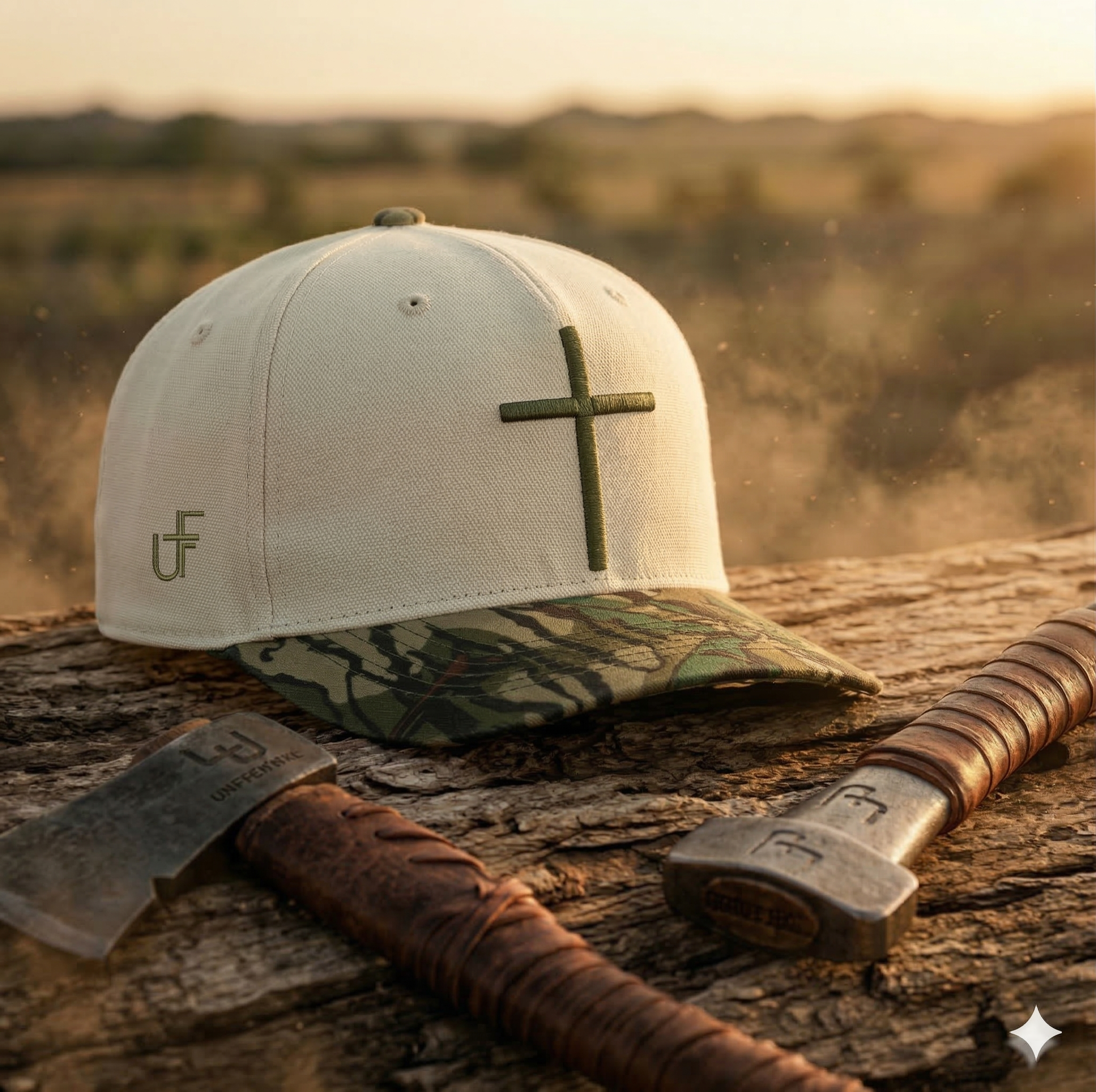 Camo Unhidden Cross Hat
